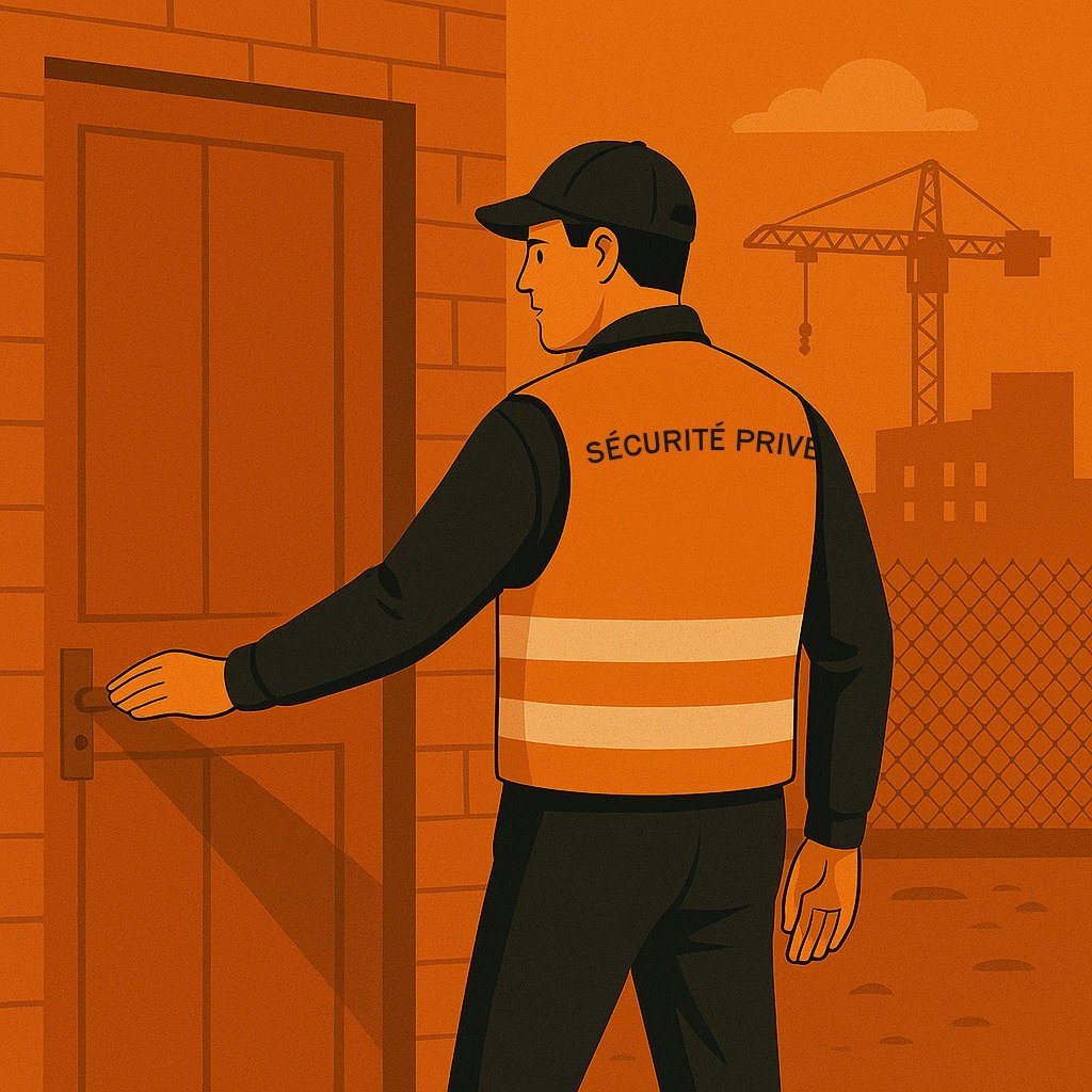 agent de sécurité privée en ronde
